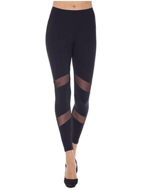 BNWT Mondor Black and Fishnet Leggings